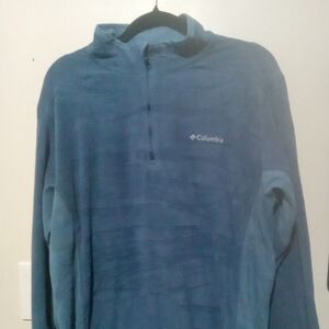 Columbia Deep Blue Fleece Jacket Woman size Large